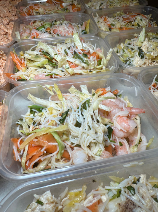Opt2: Vietnamese Salad with Vermicelli Noodles. 299 calories: 37GC/14GF/4GP